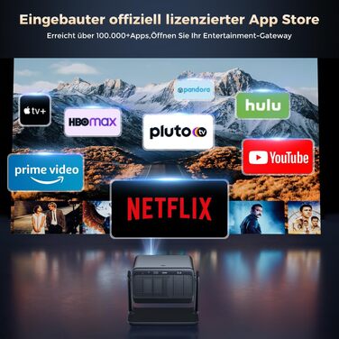 Проєктор AMEELA 1080P WiFi Bluetooth 30000 люмен: Dolby Audio, Netflix, Android/iOS/PS5