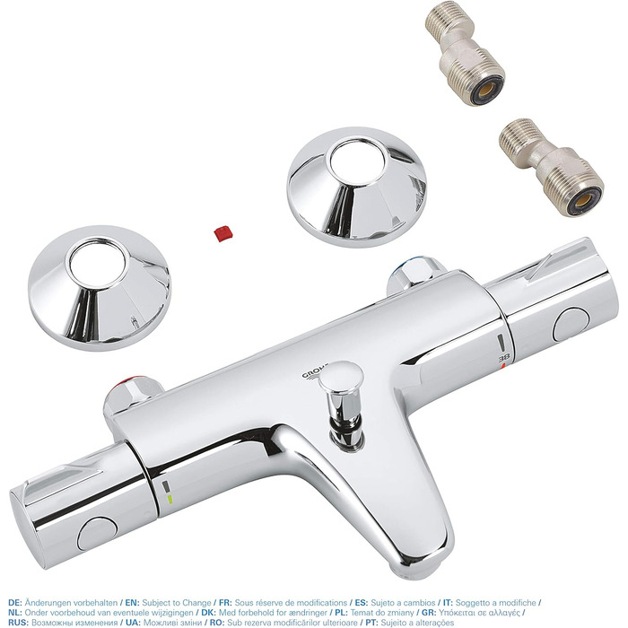 Змішувач для ванни Grohe Grohtherm 800 з термостатом, хром, 34567000 (S-Anschlüsse)