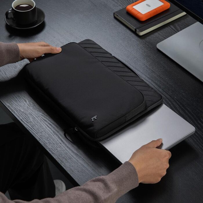 Сумка для ноутбука tomtoc 360° Business для MacBook Air M5 та MacBook Pro 13 дюймів, чорна, преміум-якість
