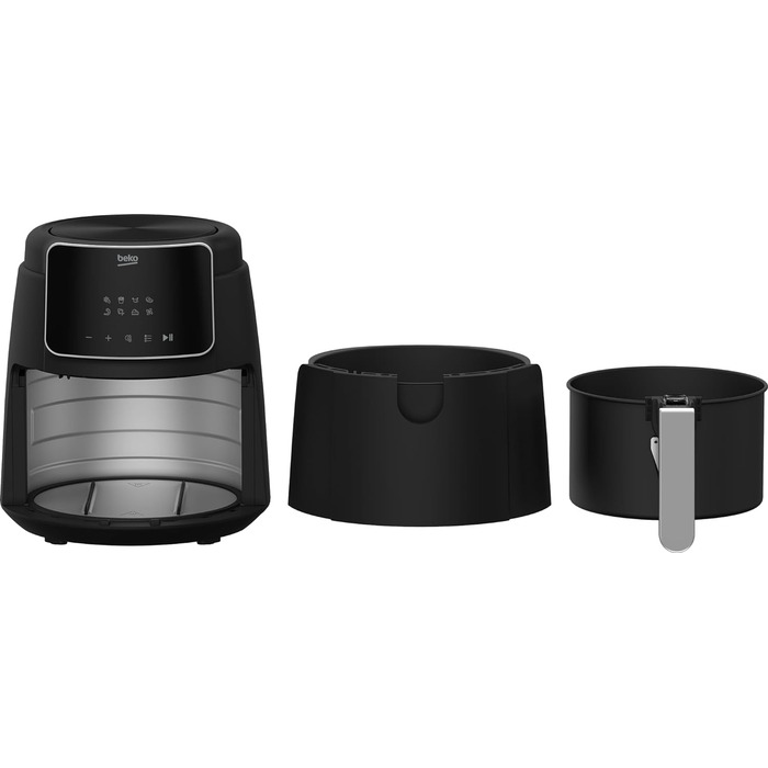 Цифрова фритюрниця BEKO FRL2244B, 1500 Вт, 8 програм, 4,7 л, антипригарне покриття