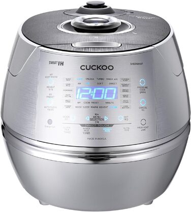 Рисварка електрична CUCKOO CRP-DHSR0609F срібляста з дисплеєм 1090 Вт