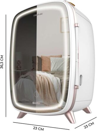 Міні-холодильник для косметики Cecotec Bamba CoolingBeauty 6000 Mirror, 6 л, дзеркало, LED-підсвічування, охолодження до 10°C