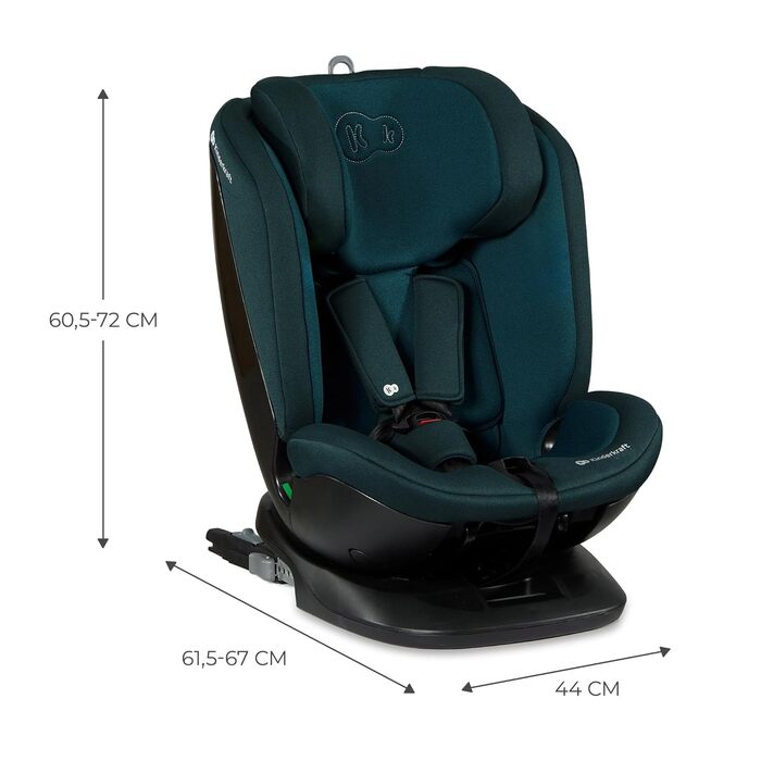 Дитяче автокрісло Kinderkraft XPEDITION2 I-Size 0-36 кг, обертальне 360°, з Isofix, регульована спинка та підголівник, для дітей 40-150 см, синє