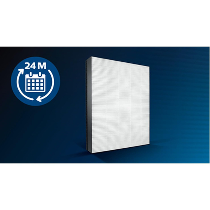 Оригінальний фільтр Philips NanoProtect HEPA для очищувача повітря FY3433/10, фільтрація 99,97% частинок від 0,003 мкм