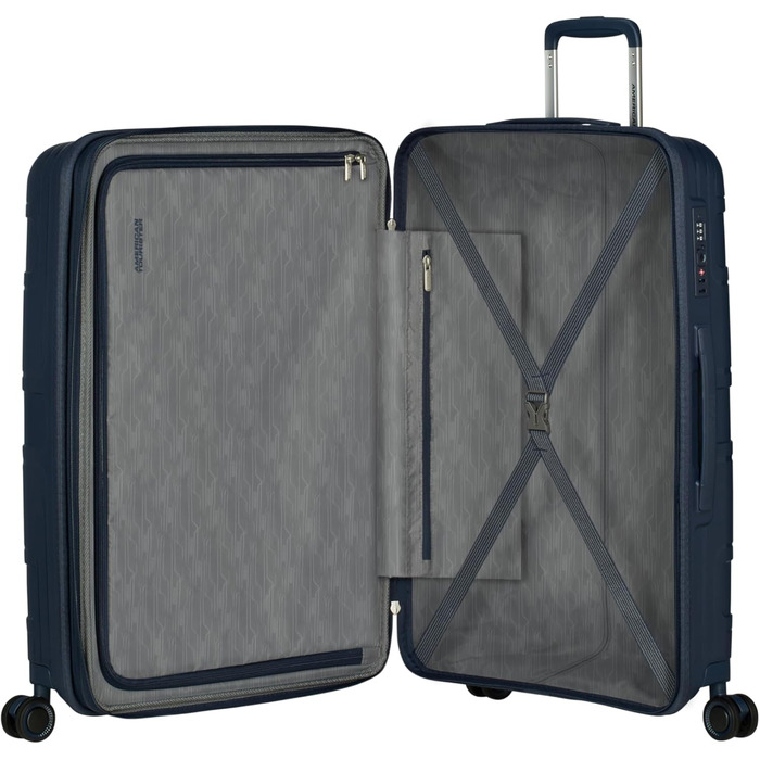 Набір валіз American Tourister Skymax 3 шт. синій (Midnight Blue) - міцні та стильні