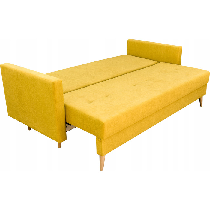 Диван BIRD Meble, 216 x 92 см, оббивка тканина, жовтий