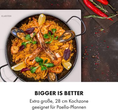 Плита індукційна Klarstein з 4 конфорками, склокерамічна, вбудована, з сенсорним дисплеєм, таймером, 3500 Вт