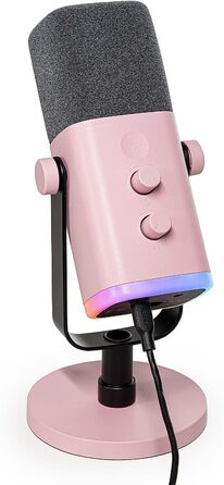 Динамічний мікрофон FIFINE USB XLR для стрімінгу, подкастів, студії, геймінгу, з кнопкою вимкнення звуку, сумісний з ПК, PS4/5, Mac, мікшерами та звуковими картами