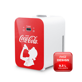 Автомобільний міні-холодильник Coca-Cola °CUBES 9,3л з LCD-дисплеєм та скляними дверцятами, 12В/220В