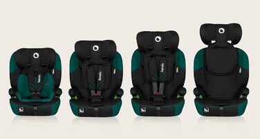 Автокрісло Lionelo Levi One i-Size 76-150 см, група 1 2 3, зелене