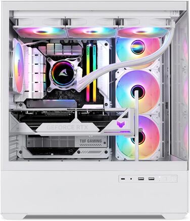 Комп'ютерний корпус Sharkoon AK6 RGB ATX білий
