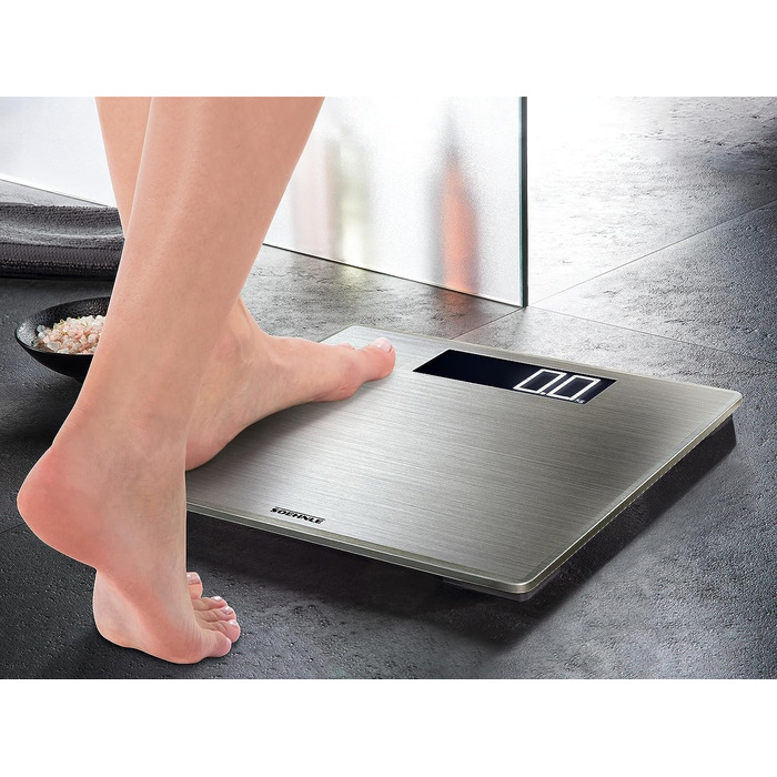 Електронна вага для людей Soehnle Style Sense Safe 300 з великою LCD, нержавіюча сталь, антивідбиткова поверхня