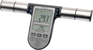 OMRON BF511 Аналізатор складу тіла, клінічно підтверджений, 8 високоточних сенсорів для вимірювання на руках і ногах, вимірює вагу, відсоток жиру, вісцеральний жир, м'язову масу, базовий обмін, синій
