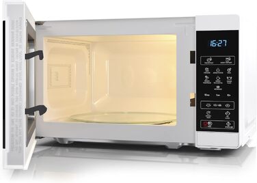Мікрохвильова піч SHARP MS02EW, 800 Вт, 11 режимів, розморожування, біла
