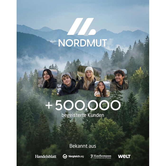 Ліжко кемпінгове розкладне NORDMUT® з матрацом, до 200 кг - сіре, для дому, саду та кемпінгу