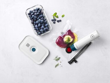 Вакуумний насос ZWILLING Fresh & Save, портативний пристрій для всіх контейнерів і пакетів, білий La Mer