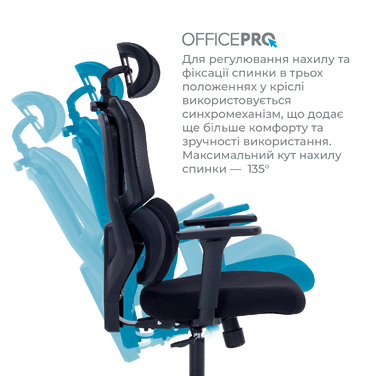 Крісло офісне OfficePro Unity OC510B Black