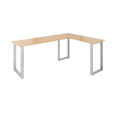 Робочий стіл WORKSPACE BASIC I 165 x 120 см, бук/срібло hjh OFF