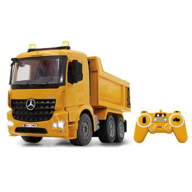 Екскаватор-самоскид JAMARA Mercedes-Benz Arocs 2.4 GHz з дистанційним керуванням, звук двигуна, світлодіоди, повний привід