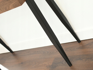 Консольний столик Mebel-Partner, чорний / напівглянцевий горіх, 105 x 75 x 35 см