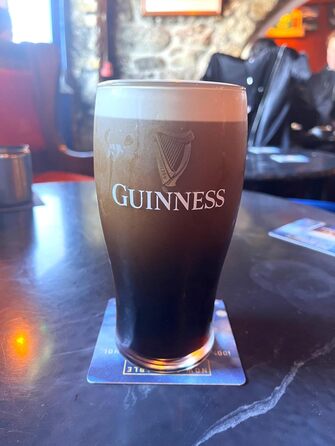 Набір пивних келихів Guinness 4 шт по 568 мл з логотипом та арфою