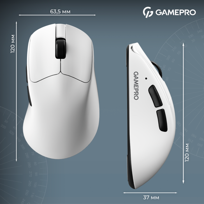 Бездротова ігрова миша GamePro Asgard Surt (GM017W)