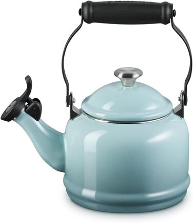 Емальований чайник Le Creuset Halber зі сталі з металевим фінішем, 1.25 л, колір «Морська сіль»