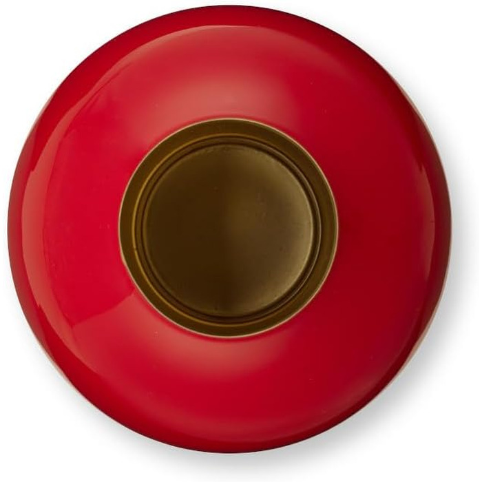 Ваза Pip Studio Metall Klein Rot 24 см - металева ваза червоного кольору