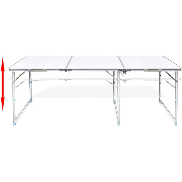 vidaXL Меблі для кемпінгу: складаний стіл з табуретами 180x60 см