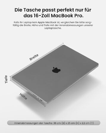 Захисний чохол-сумка tomtoc 360° для MacBook Pro 16