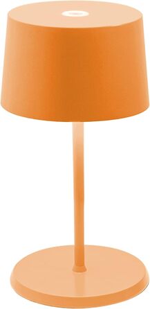 Портативна настільна лампа Zafferano Olivia Mini з димером, сенсорним керуванням, для вітальні та вулиці, 2700-3000K, 22 см, помаранчева