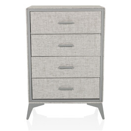 Комод SKUFFY 64x35x90см 4 шухляди сірий hjh LIVING