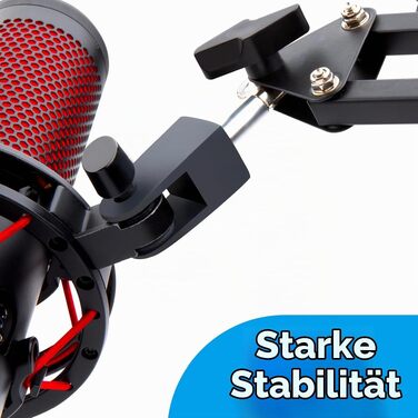 Універсальний пантограф (мікрофонна стійка) YOUSHARES для HyperX QuadCast S/2S, Blue Yeti, Rode PodMic, Razer Seiren — адаптер для стрімінгу, геймінгу та подкастингу, чорний