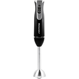 Занурювальний блендер Elite Gourmet EHB1015, 2 швидкості, нержавіюча сталь, знімна насадка, чорний