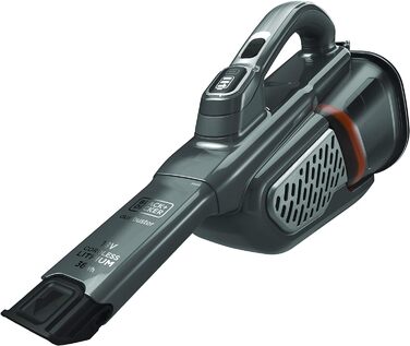 Пилосос ручний Black+Decker Dustbuster Smart Tech 36 Вт·год 18В, циклонний, дві потужності, витяжна щілинна насадка, зарядний кабель з настінним кріпленням