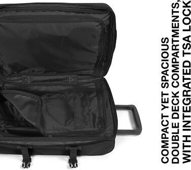 Валіза Eastpak TRANVERZ S 42 л, чорна, 51x32,5x23 см, універсальний розмір