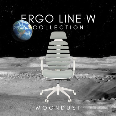 Офісне крісло / поворотне крісло ERGO LINE W Тканина MOONDUST HJH OFFICE