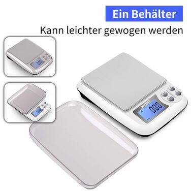 KUBEI електронні кухонні ваги 1 кг/0,01 г з USB зарядкою, високоточна цифрова вага з нержавіючої сталі для кухні, ювелірних виробів, монет, порошків