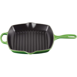 LE CREUSET Signature Сковорода-гриль з чавуну, квадратна, 26 см, для всіх типів плит (в т.ч. індукційних), 2,86 кг, колір 'Кариби'