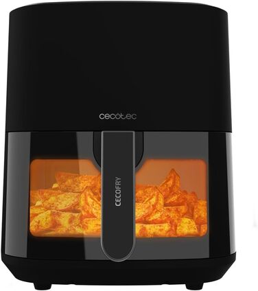 Фритюрниця без олії Cecotec Cecofry 6000 Full, 6 л, 1700 Вт, PerfectCook, 12 режимів, чорний колір