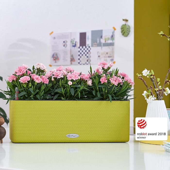Горщик LECHUZA CUBE Color Triple (колишня BALCONISSIMA) 13680, сірий сланець (2 шт., 40x14x13,5 см)
