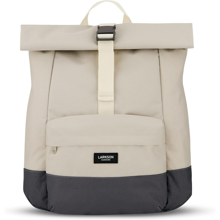 Рюкзак LARKSON Rolltop ALVA для жінок і чоловіків, водостійкий, для ноутбука, університету, бізнесу і подорожей, з переробленого PET, колір пісочний