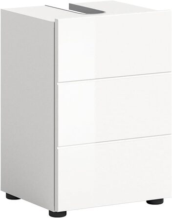 Підвісна тумба під умивальник xonox.home Vira X2LA9703, 38x56x34 см, білий глянець, меламін, 1 дверцята