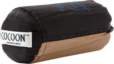 Кокон-вкладиш Cocoon MummyLiner із єгипетської бавовни Tuareg, хакі, 241х89/56 см