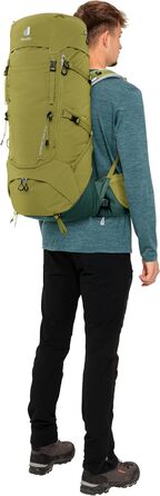 Туристичний рюкзак Deuter Aircontact Core 40+10 л, зелений, модель 2024, для трекінгу
