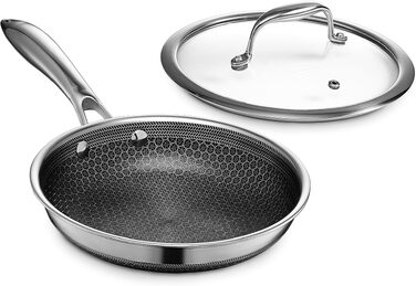 Преміальна скляна кришка для сковороди HexClad з випуском пари, 20 см