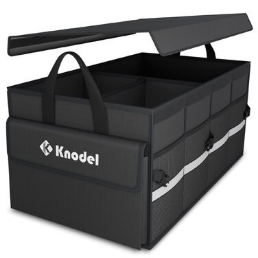 Органайзер у багажник автомобіля KNODEL з покривлом, середній, чорний