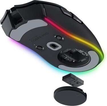 Ігрова миша Razer Cobra (чорна) — легка дротова миша з RGB-підсвіткою Chroma, оптичними перемикачами 3-го покоління та вагою 57 г