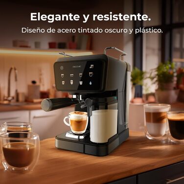 Еспресо-машина Cecotec Power Espresso 20: еспресо, капучино, холодний кавовий напій, 20 Bar, професійна якість для дому. Touch ColdBrew Latte