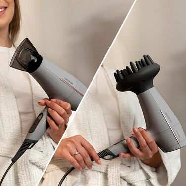Фен для волосся Cecotec IoniCare Power&Go Black, 2400 Вт, з іонізацією, чорний